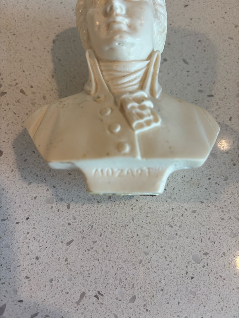 Mozart Classic Ivory Bust Sculpture - Home Art Decor - Picture 4 of 4